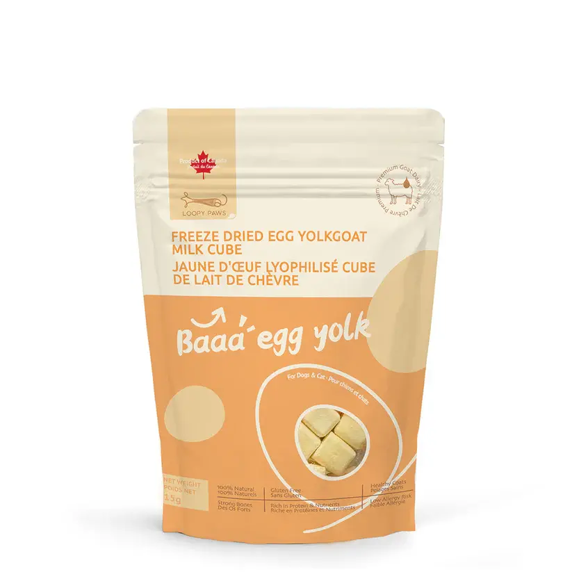 Loopy Paws Freeze-dried Egg Yolk Goat Milk Cube 15g