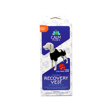 Calm Paws Recovery Vest With Dog Calming Disc