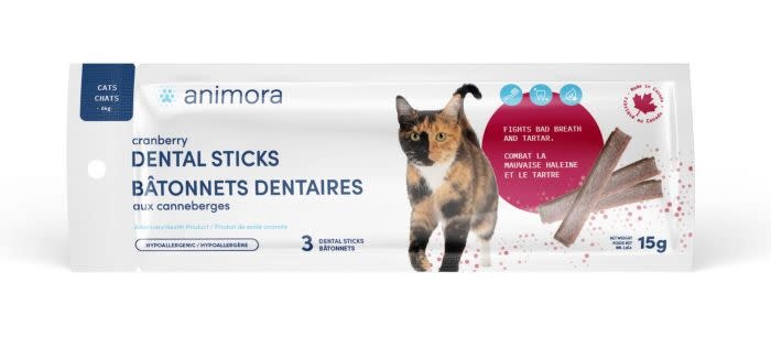 Animora Cranberry Dental Sticks For Cat