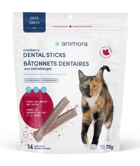 Animora Cranberry Dental Sticks For Cat