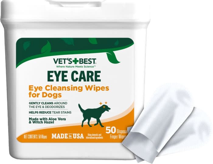 Vet's Best Eye Cleansing Wipes for Dogs Aloe Vera & Witch Hazel 50ct
