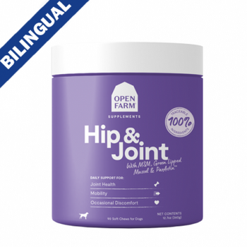 Open Farm Hip & Joint Chews Supplement for Dogs (90 ct)