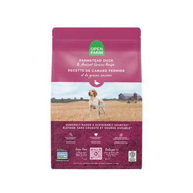 Open Farm Farmstead Duck with Ancient Grains Dry Dog Food 4lb