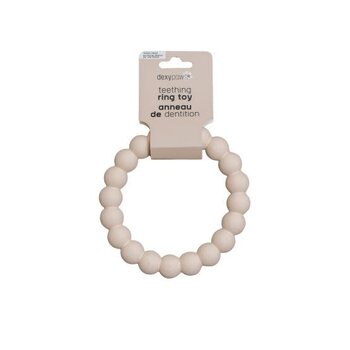 dexypaw Aggressive Teething Chew Toy Set For Dog, Ring - Nude