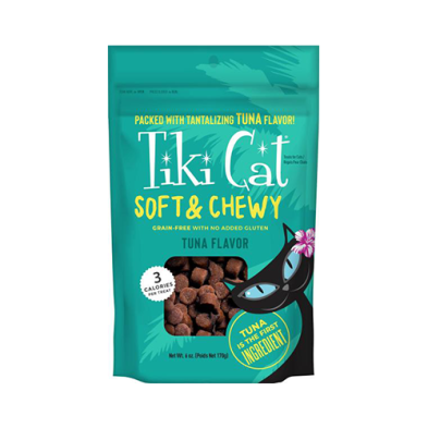 Tiki Cat Soft & Chewy Grain Free Tuna Flavor Cat Treat 6oz