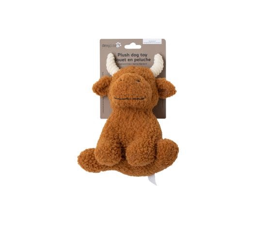 dexypaw Plush Dog Toy - Cow 8"