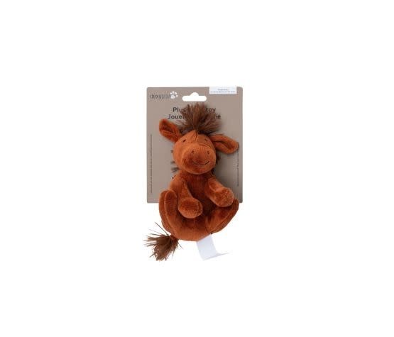 dexypaw Plush Dog Toy - Donkey 5"