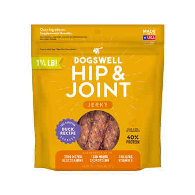 Dogswell Hip & Joint Jerky Duck Recipe Dog Treat 20oz