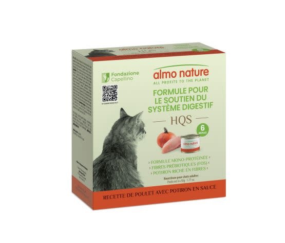 Almo Nature Cat Digestive Support Formula - Chicken Recipe With Pumpkin In Gravy