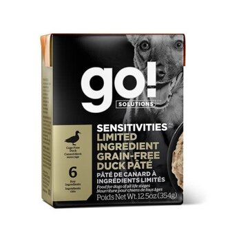 PetCurean Sensitivities Lid Grain Free Duck Pâté For Dogs 12.5oz