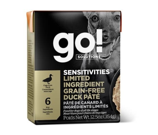 PetCurean Sensitivities Lid Grain Free Duck Pâté For Dogs 12.5oz