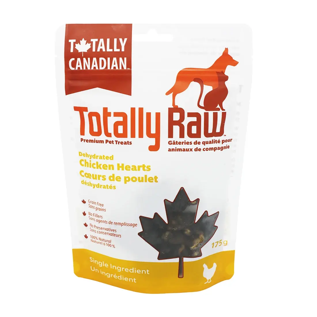 Totally Raw Pet Food Chicken Heart Treat – 175g