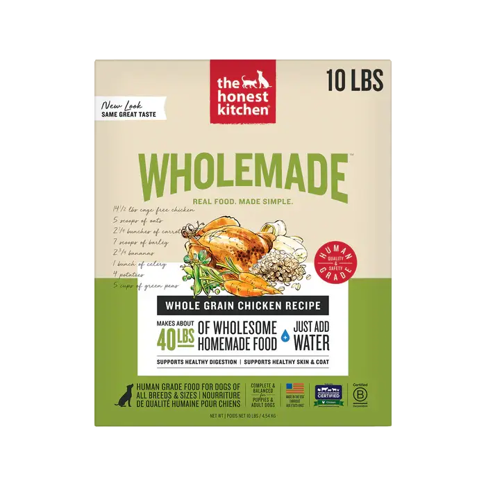 The Honest Kitchen Wholemade™ Whole Grain Chicken Recipe Dog Food 10lb