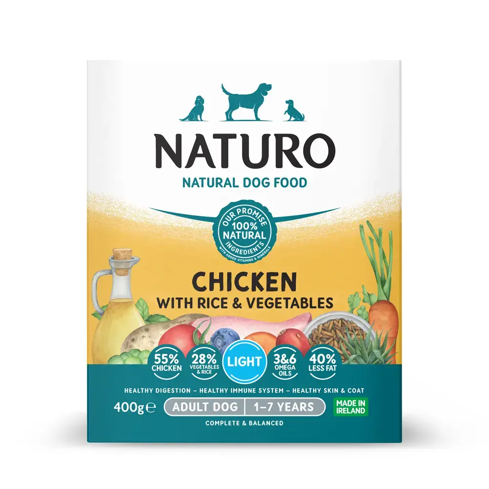 Naturo Pet Food Canine Light Chicken & Rice with Vegetables 400g