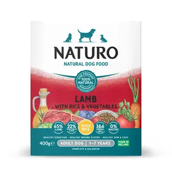 Naturo Pet Food Adult Lamb & Rice with Vegetables 400 g