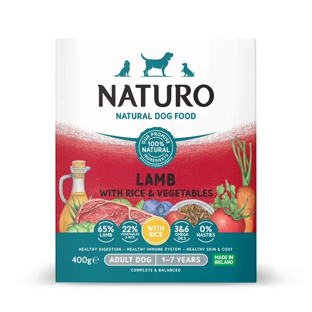 Naturo Pet Food Adult Lamb & Rice with Vegetables 400 g