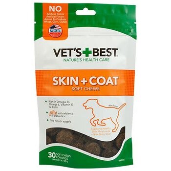 Vet's Best Skin + Coat Soft Chews 30pc