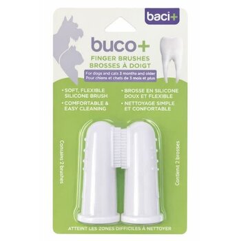 Baci+ Buco+ Silicone Finger Brushes Cat/Dog