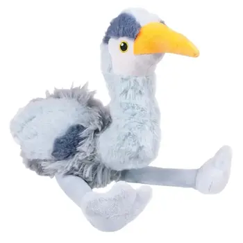 Tall Tails Plush Blue Heron with Squeaker & Interior Rope Body Toy - 16"
