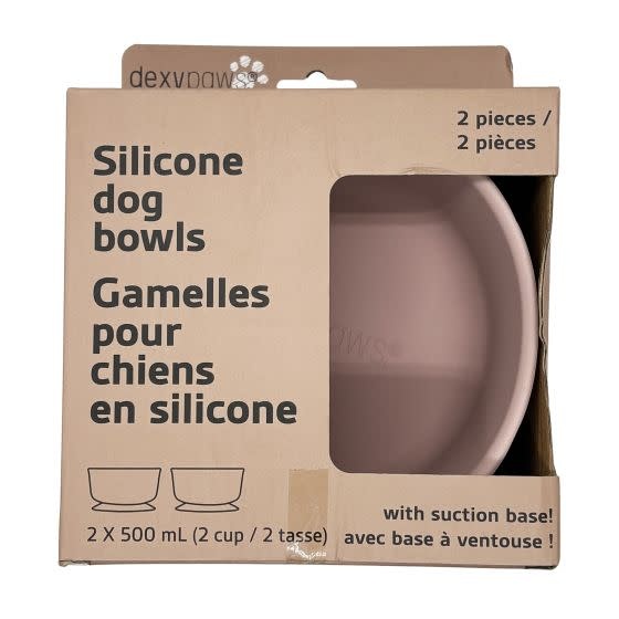 dexypaw Dexypaws Silicone Dog Bowls 2 pc 500ml