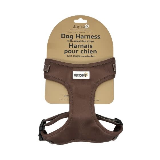 dexypaw Dexypaws Neoprene Harness For Dog Espresso