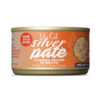 Tiki Cat Silver™ Pâté Chicken Recipe in Broth Wet Cat Food  2.4oz