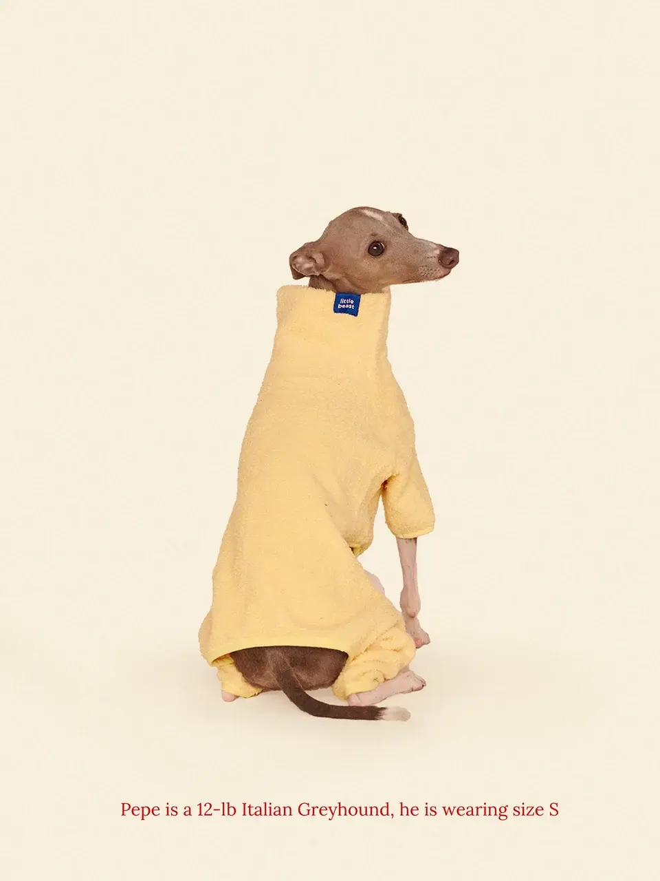 Little Beast Solid Fleece Onesie - Yellow