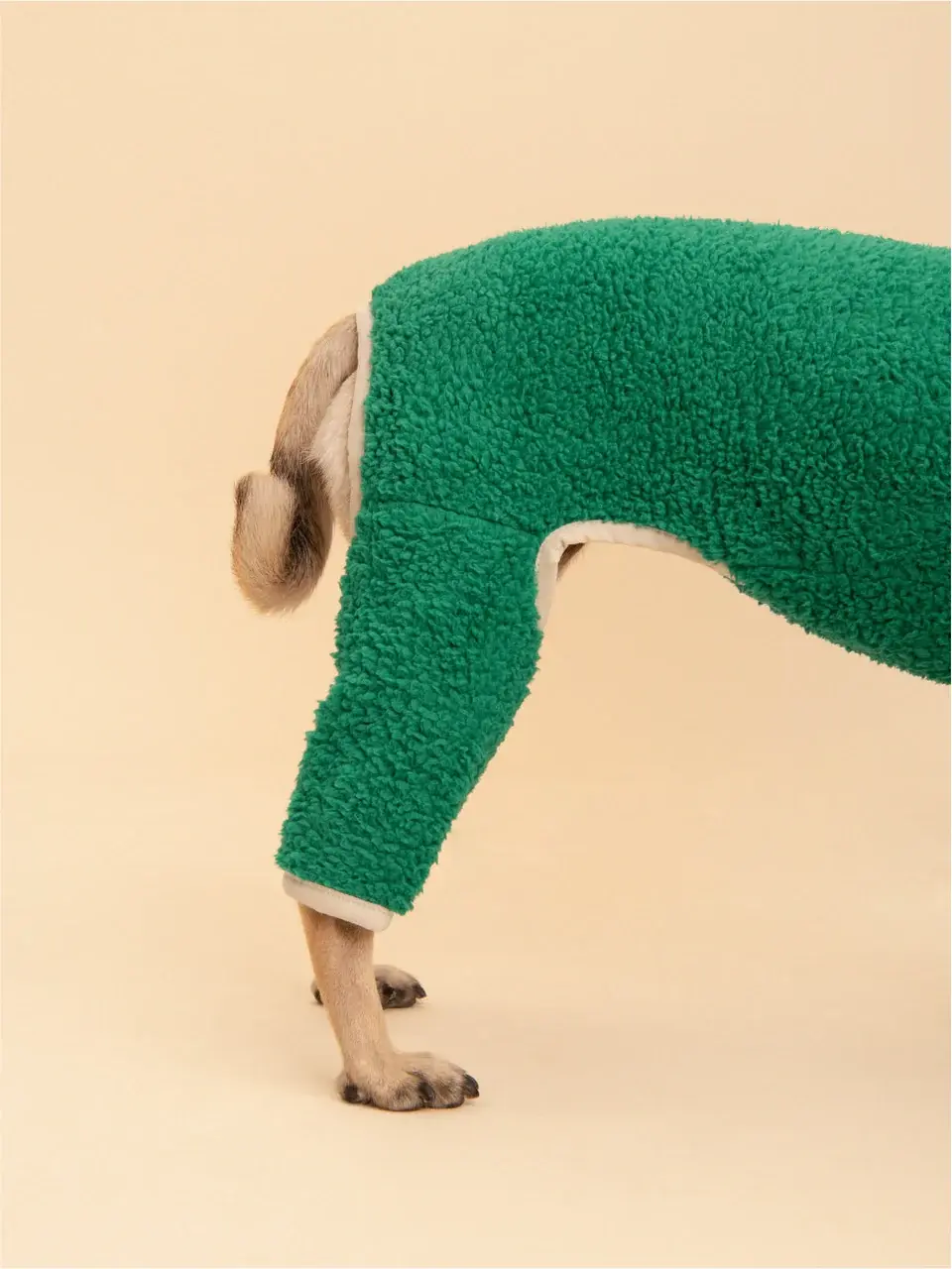 Little Beast Solid Fleece Onesie - Green