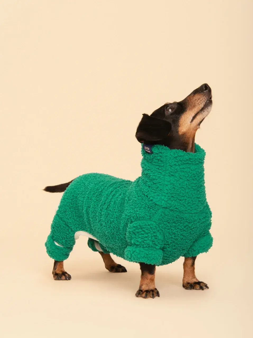 Little Beast Solid Fleece Onesie - Green