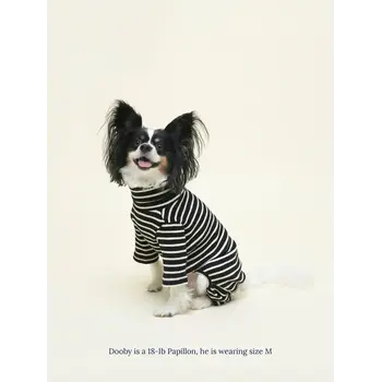 Little Beast Striped Onesie - White & Black