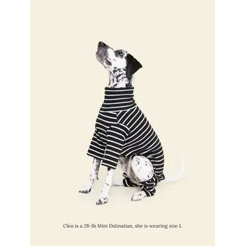 Little Beast Striped Onesie - Black & White