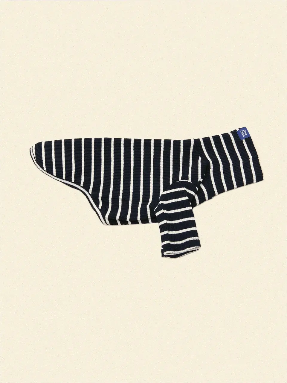 Little Beast Café in Paris Sweatshirt Striped Shirt - Black & White