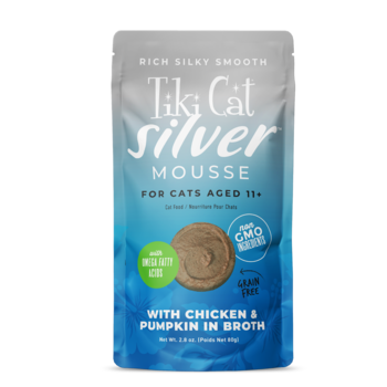 Tiki Cat Velvet Mousse - Chicken & Pumpkin broth 2.8oz