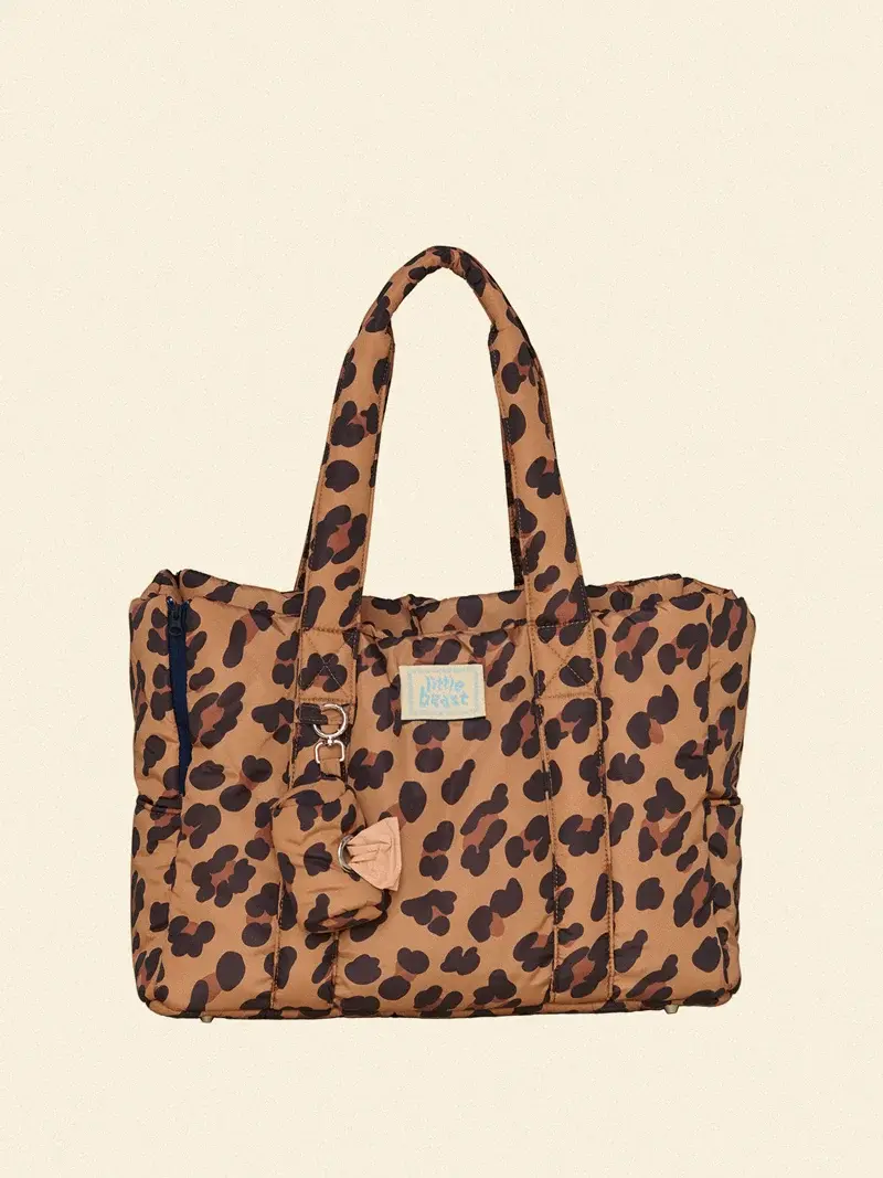 Little Beast Cougar Animal Print Carrier- Animal Print