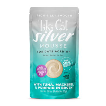 Tiki Cat Tiki Cat® Silver™ Mousse with Tuna, Mackerel & Pumpkin in Broth Wet Cat Food 12 x 2.8oz