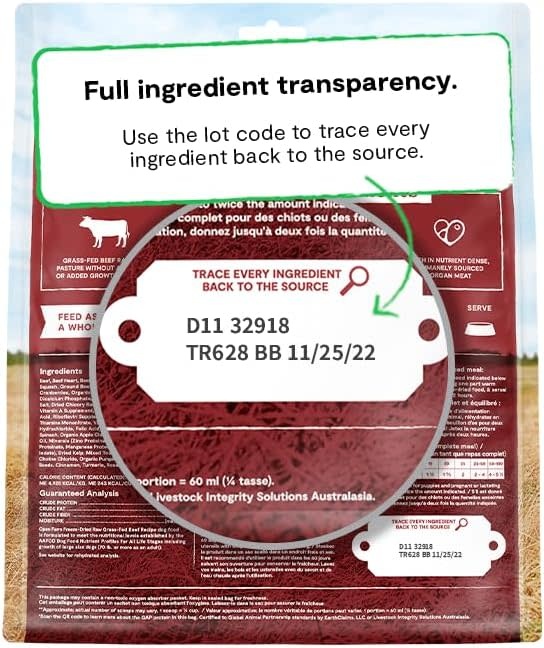 Open Farm Grass-Fed Freeze-Dried Raw- Beef Recipe- 13.5 oz