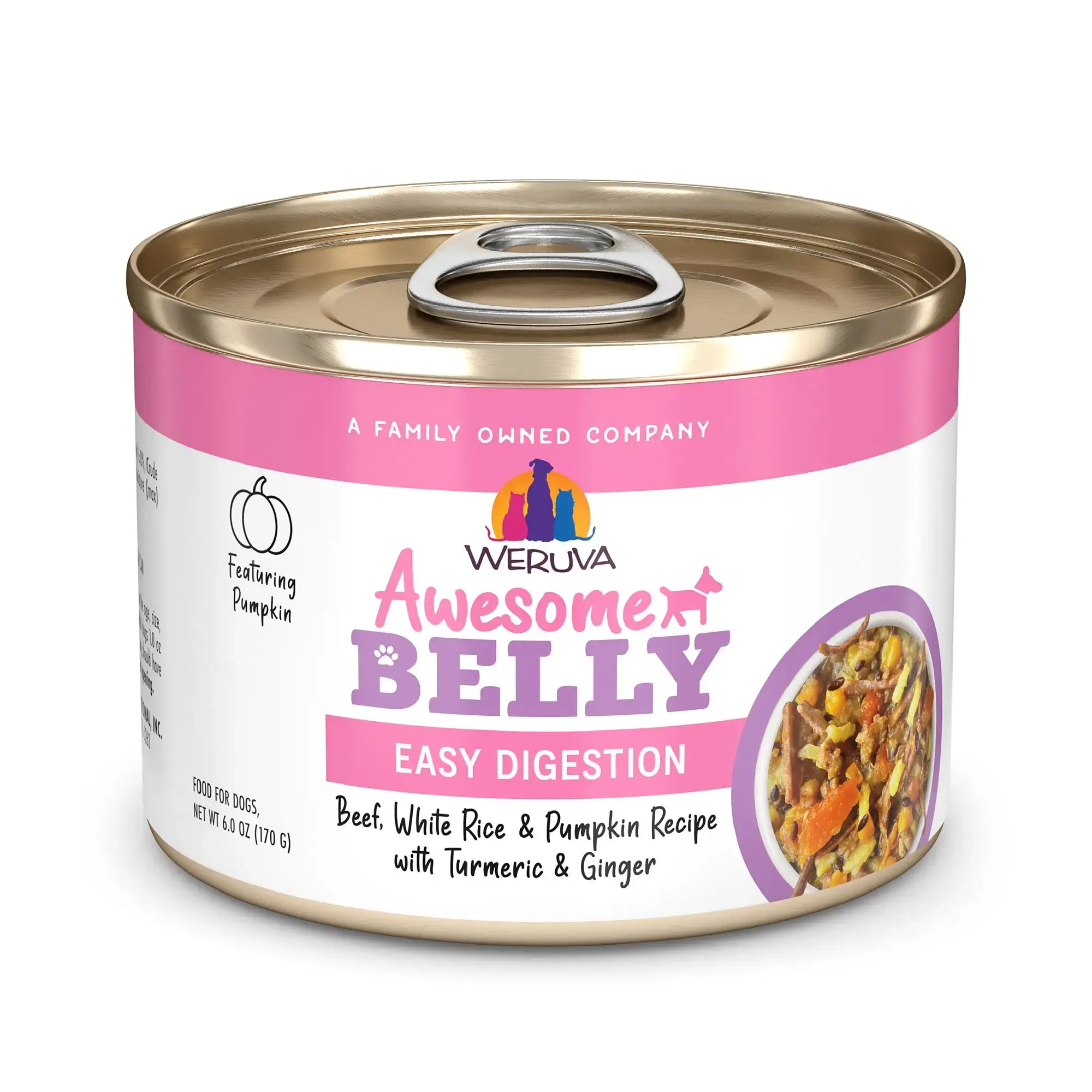 Weruva Awesome Belly Beef, Rice & Pumpkin 6oz
