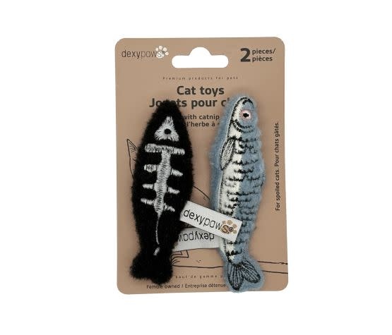 dexypaw Dexypaws Cat Toys With Catnip - Fish Friends Duo