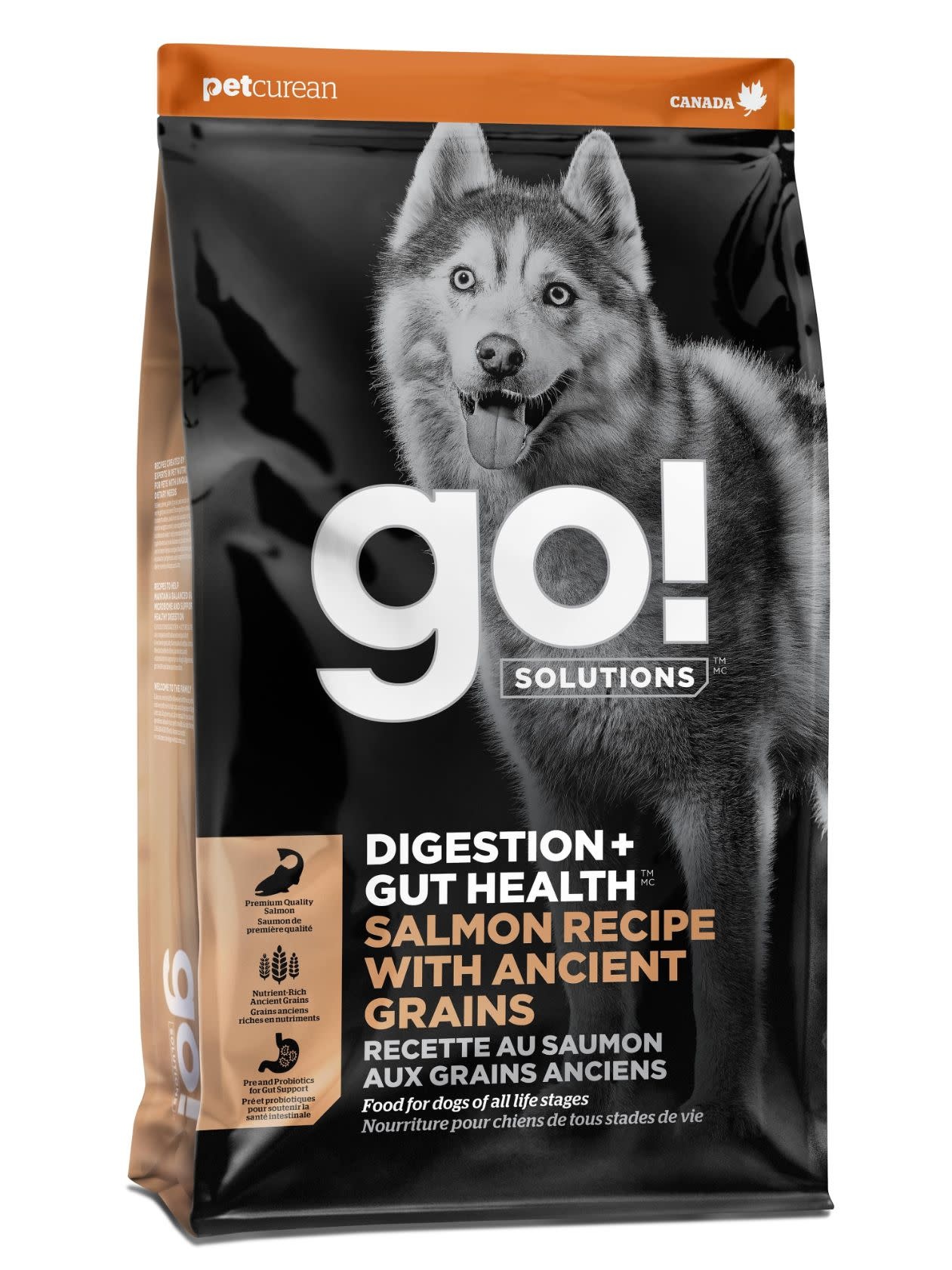 PetCurean Digestion + Gut Health Salmon Recipe With Ancient Grains 3.5 Lbs