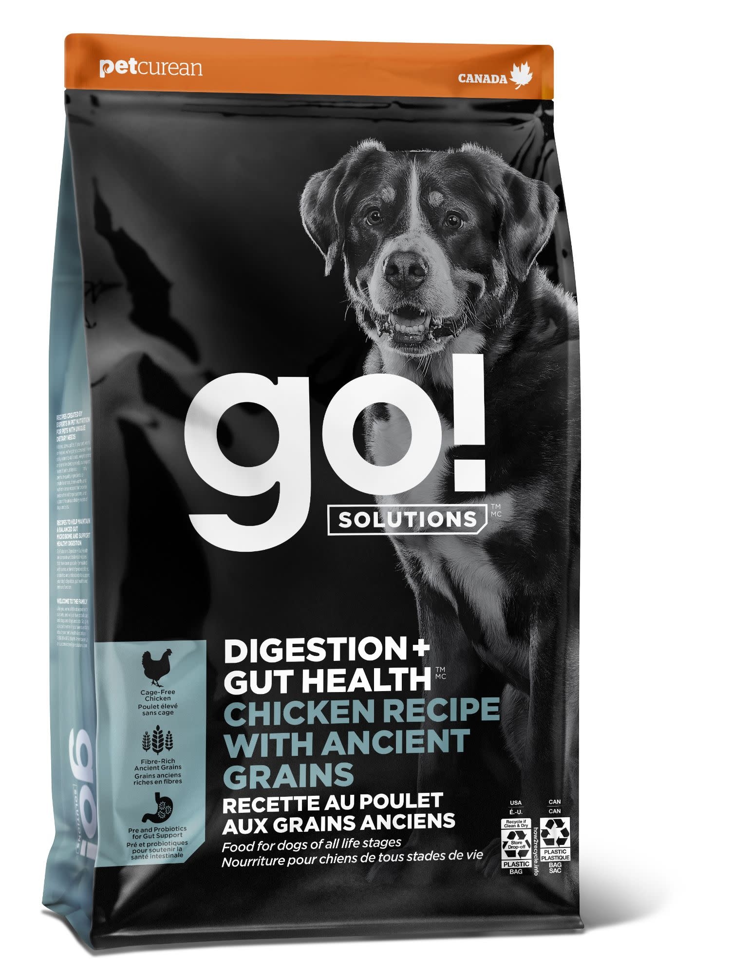 PetCurean Digestion + Gut Health Chicken Recipe With Ancient Grains 3.5 Lbs