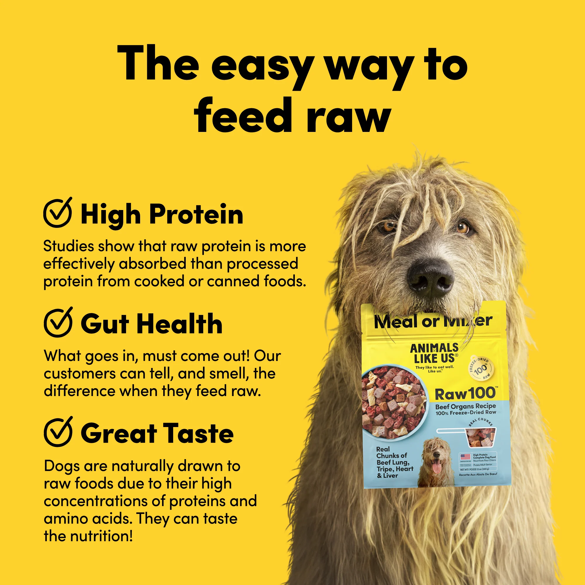 Animals Like Us Animals Like Us - Raw100 Beef Organs 4oz