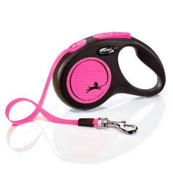 Flexi New Neon Tape Leash dogs up to 15kg/33lbs