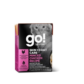 PetCurean Skin + Coat Care Minced Chicken Recipe For Cats