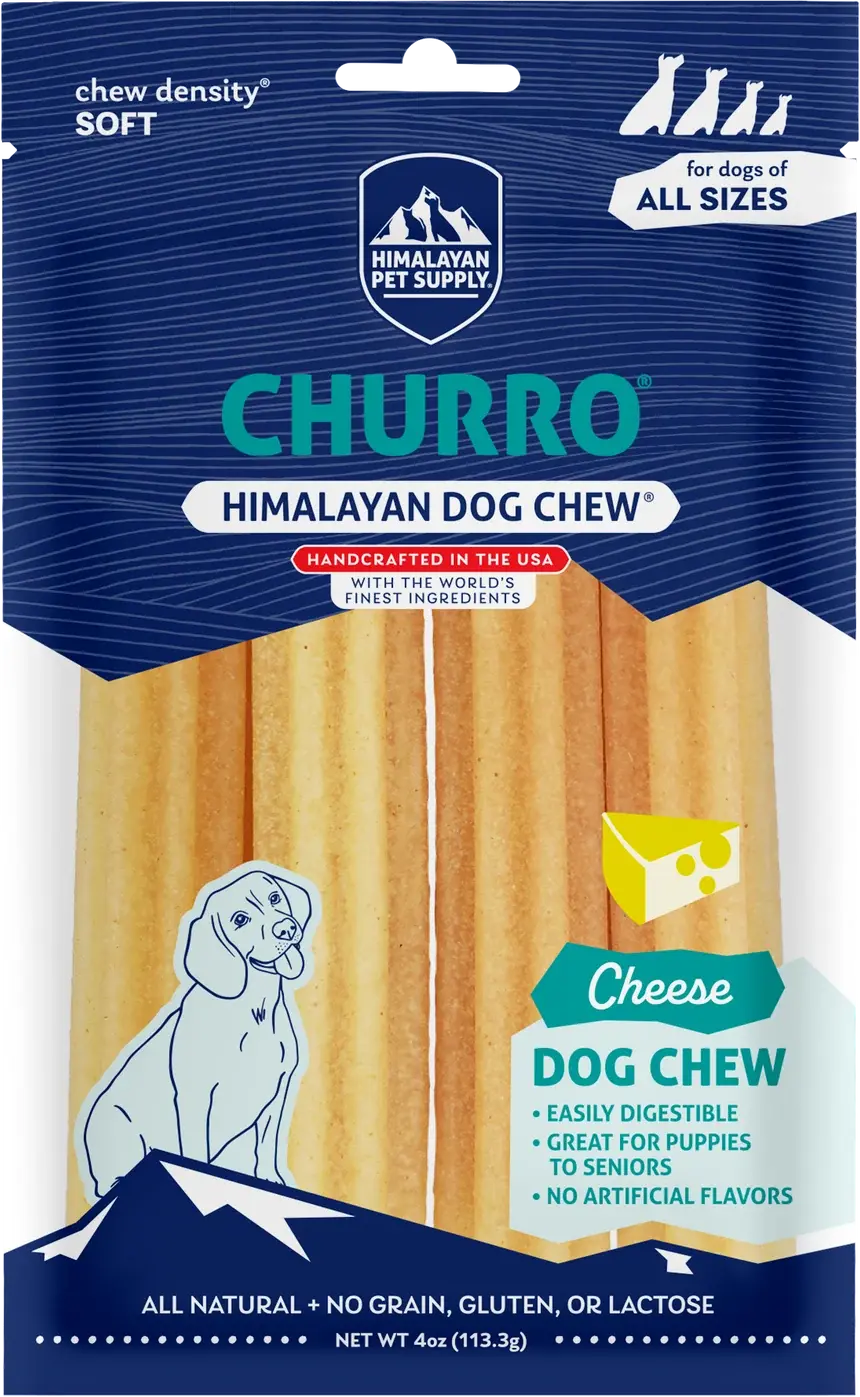 Himalayan Dog Chew Yaky Churro Dog Chews 4pk
