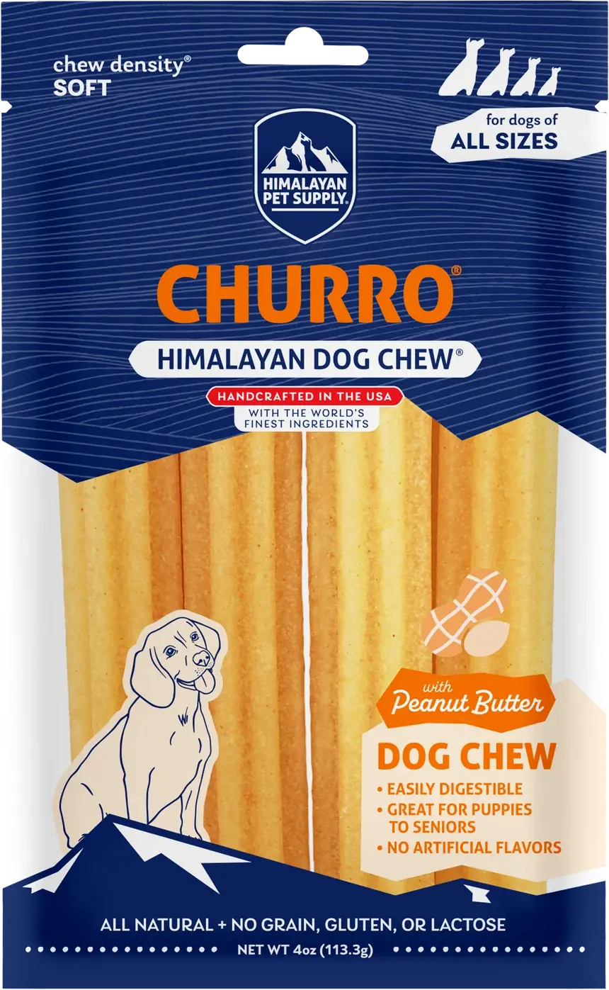 Himalayan Dog Chew Yaky Churro Dog Chews 4pk