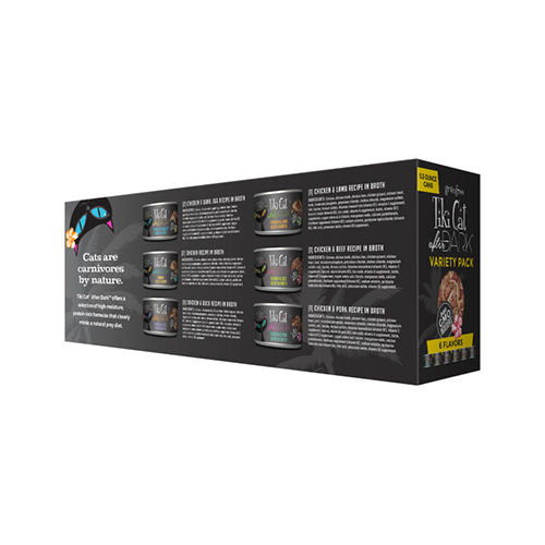 Tiki Cat After Dark Grain Free Variety Pack Wet Cat Food 8 x 5.5oz