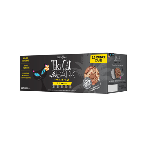 Tiki Cat After Dark Grain Free Variety Pack Wet Cat Food 8 x 5.5oz