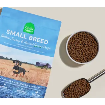 Open Farm Small Breed Chicken & Turkey Ancient Grains Dry Dog Food 11 lb