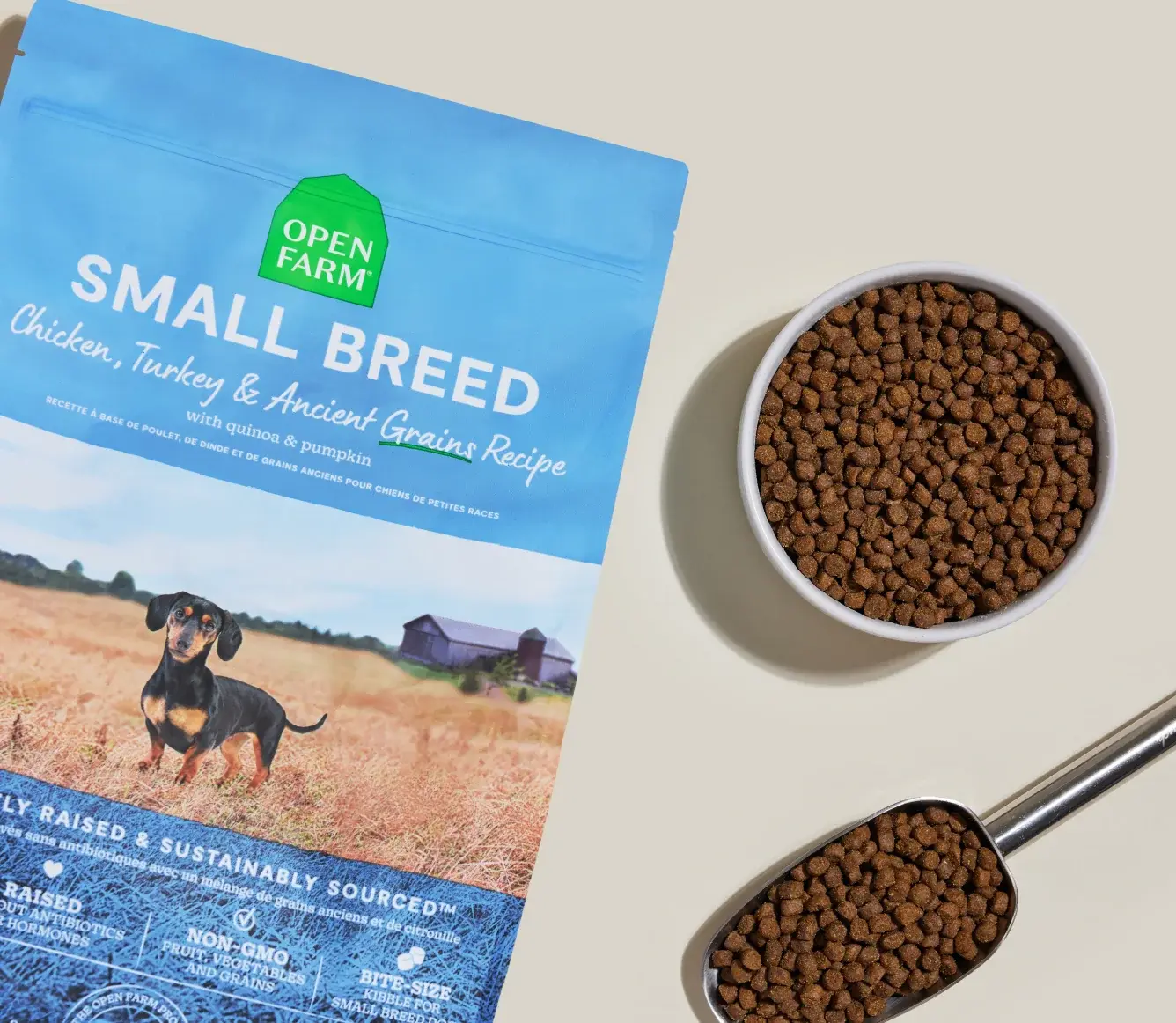 Open Farm Small Breed Chicken & Turkey Ancient Grains Dry Dog Food 11 lb