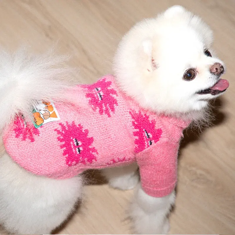 Puppy Gallery Anemone Knitted Dog Sweater
